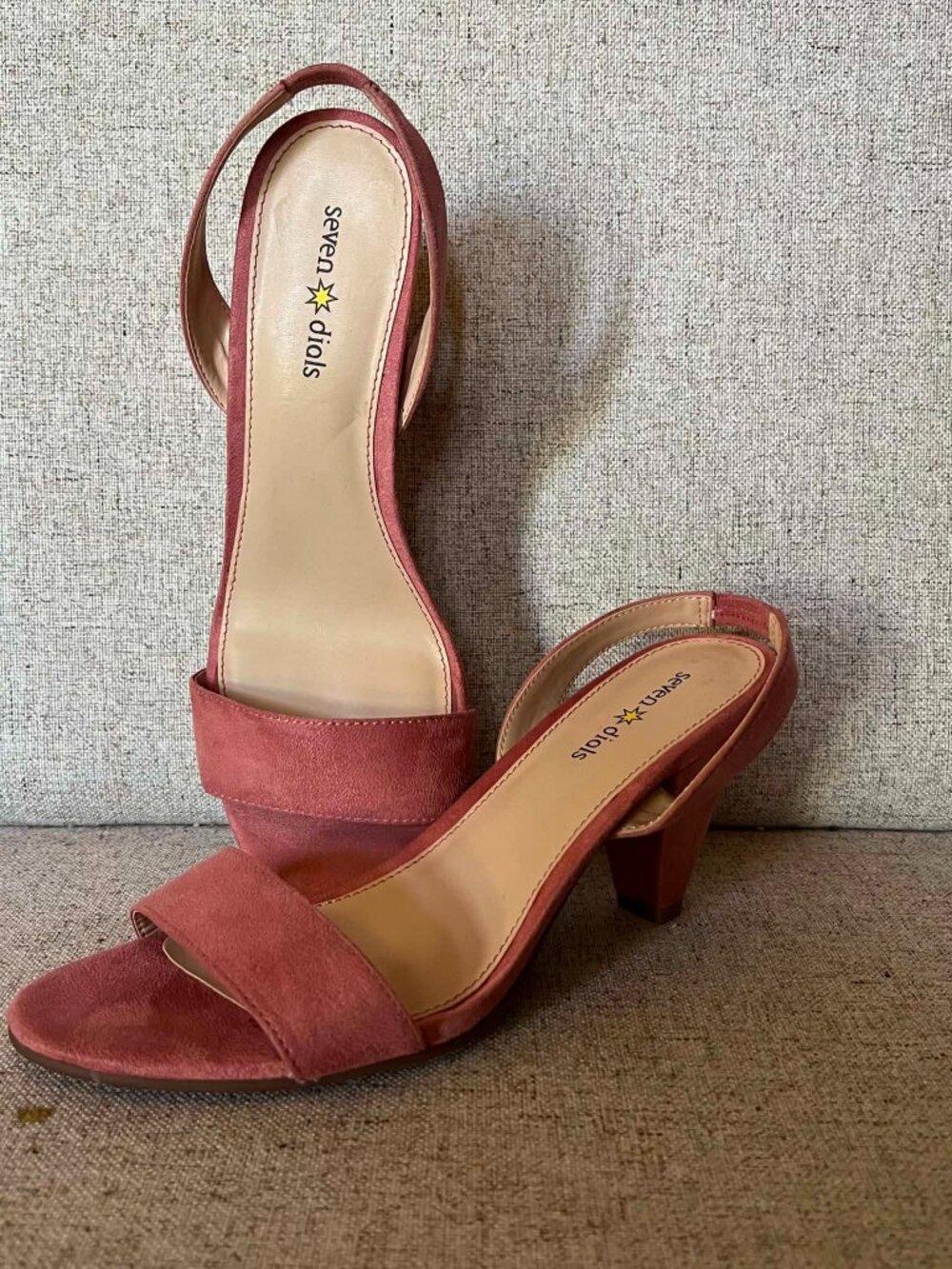 Seven Dials Ramsbury Slingback Sandals Rose Pink Size 8